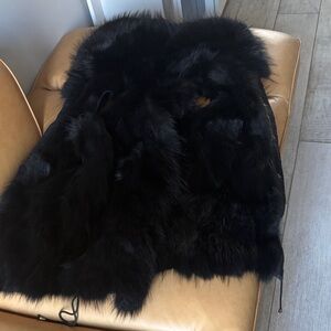 Luxurious Black Fur Vest